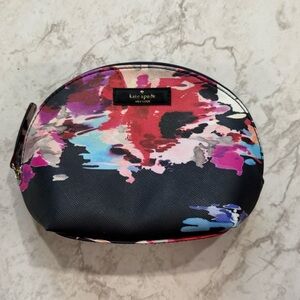 Kate Spade Abstract Floral Pouch - Red, Pink, Blue, Black